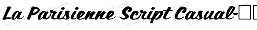 La Parisienne Script Casual字体转换